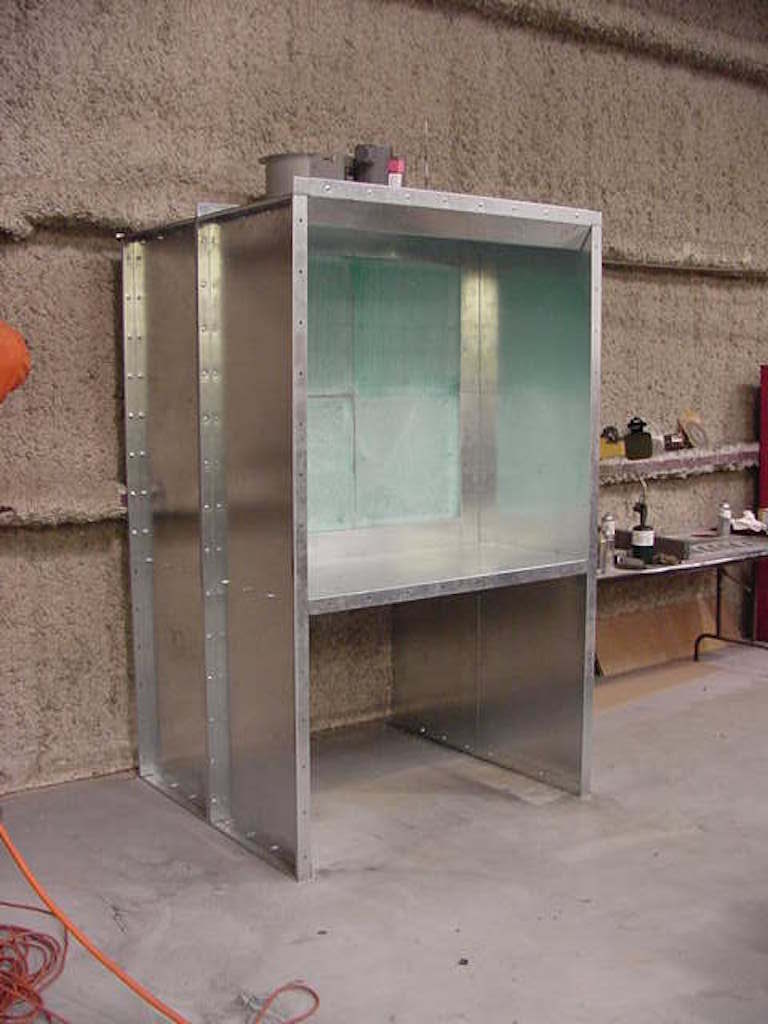 Bench Spray Booths - Space Saving Booths