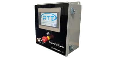 Paint booth touch based control panel options