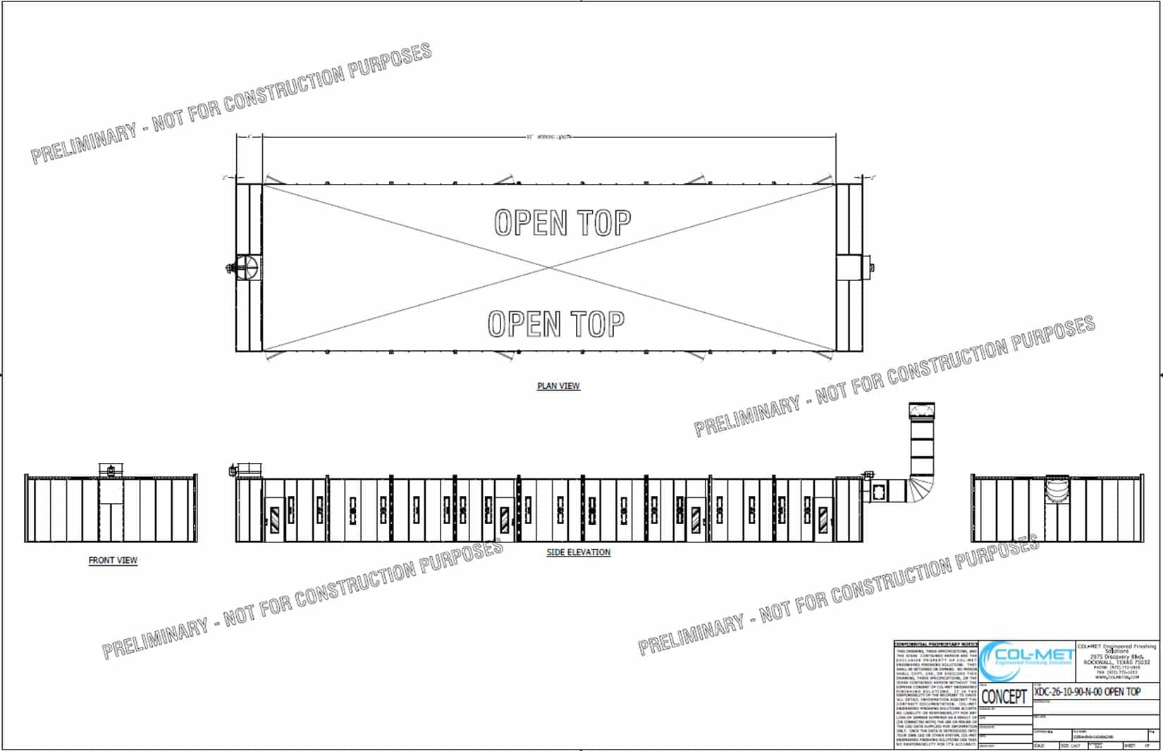 CAVCO Paint Booth CAD Drawing