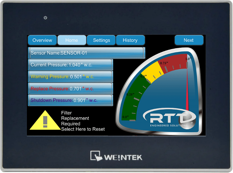 RTT FILTER MONITORING SYSTEMS