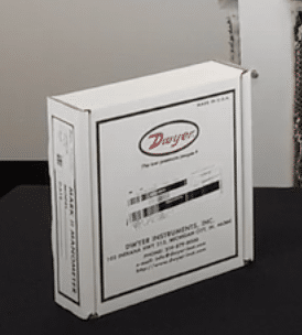 A box that contains the manometer